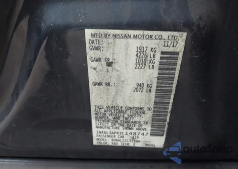 2018 Nissan Altima 2.5 Sv from USA, damaged, VIN 1N4AL3AP4JC148747